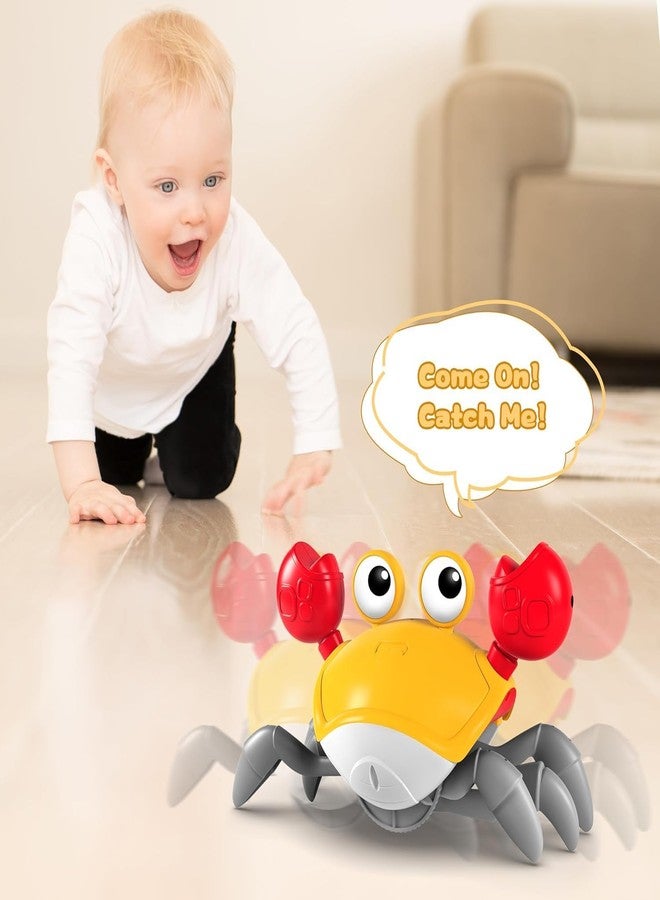 BRAVIADECOR BRAVIA Crab Toy for Kids, Educational Musical Toy for Boys and Girls Aged 2+, Encourages Chasing, Yellow, 1 Piece | Model 18 - Image 4